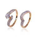 Xuping Art- und Weisegroßverkauf-neuer Entwurf Gold-überzogene Paar-Ringe